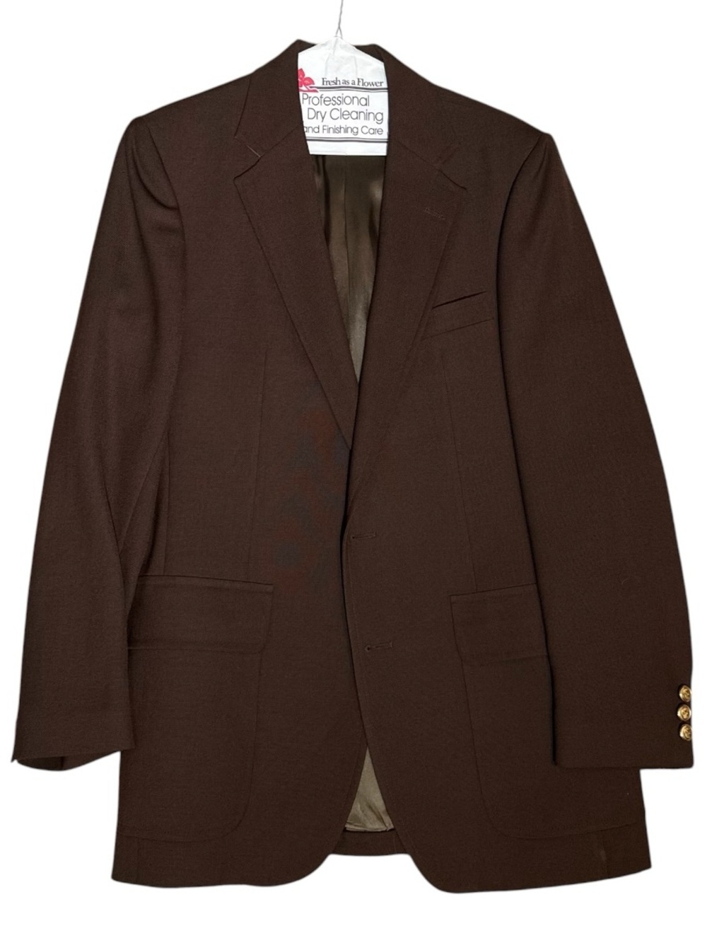 Men's Vintage Dilliards Dark Brown Single-Breasted Blazer Jacket Military Button
